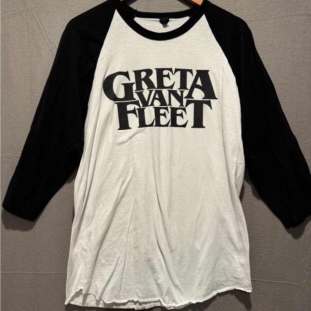 Greta Van Fleet Black and White Long Sleeve Tee